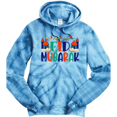 Eid Al Fitr Eid Mobarak Tie Dye Hoodie