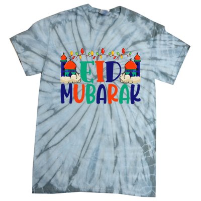 Eid Al Fitr Eid Mobarak Tie-Dye T-Shirt