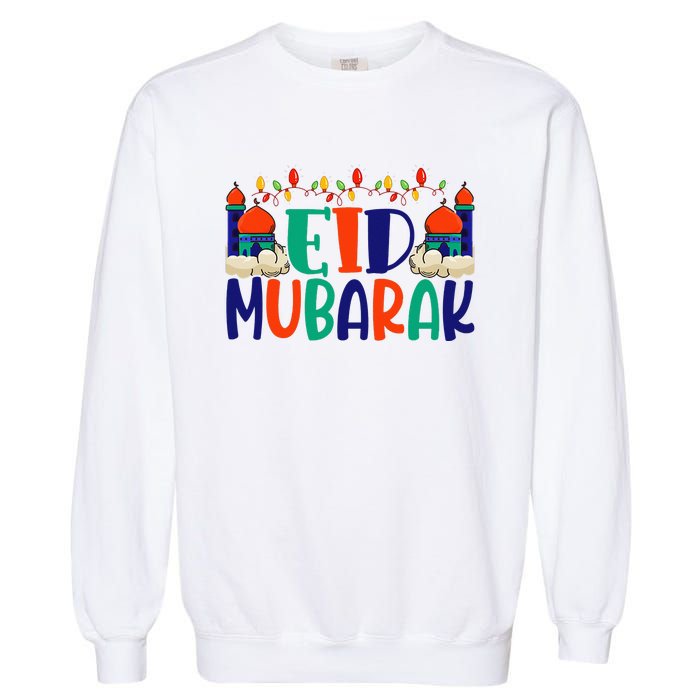 Eid Al Fitr Eid Mobarak Garment-Dyed Sweatshirt