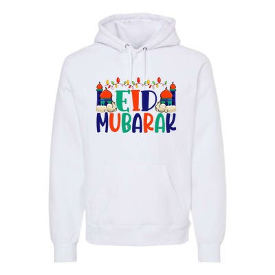 Eid Al Fitr Eid Mobarak Premium Hoodie