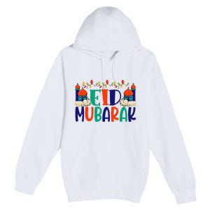 Eid Al Fitr Eid Mobarak Premium Pullover Hoodie