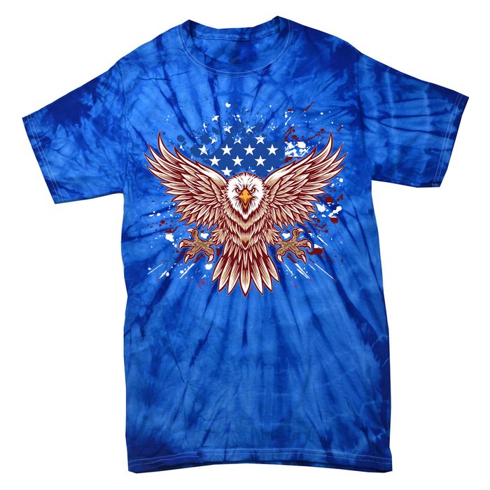 Eagle American Flag Eagle Patriotic Gift Tie-Dye T-Shirt