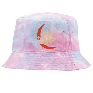 Eid Al Fitr Mubarak Moon Arabic Calligraphy Ramadan Karim Meaningful Gift Tie-Dyed Bucket Hat