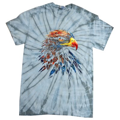 Eagle Art Fantasy Animal Colorful Graphic Bird Eagle Tie-Dye T-Shirt