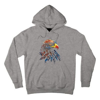 Eagle Art Fantasy Animal Colorful Graphic Bird Eagle Tall Hoodie