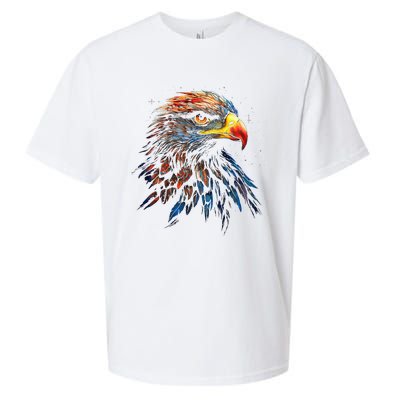 Eagle Art Fantasy Animal Colorful Graphic Bird Eagle Sueded Cloud Jersey T-Shirt