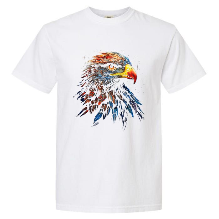 Eagle Art Fantasy Animal Colorful Graphic Bird Eagle Garment-Dyed Heavyweight T-Shirt