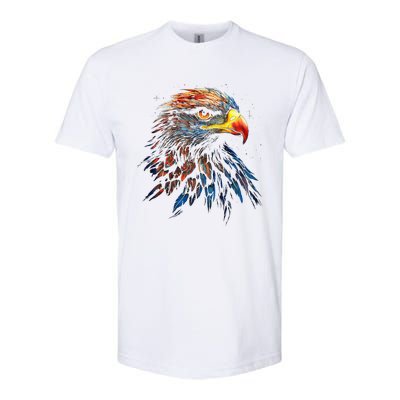 Eagle Art Fantasy Animal Colorful Graphic Bird Eagle Softstyle CVC T-Shirt