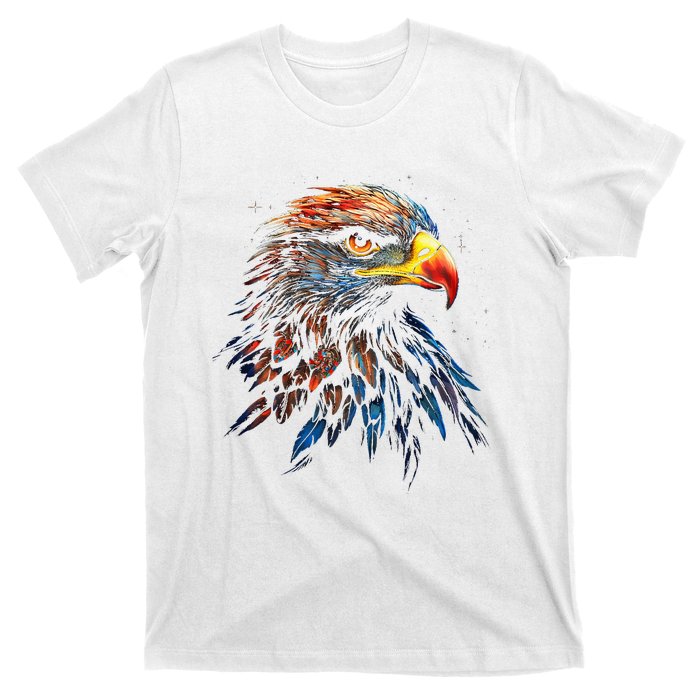 Eagle Art Fantasy Animal Colorful Graphic Bird Eagle T-Shirt