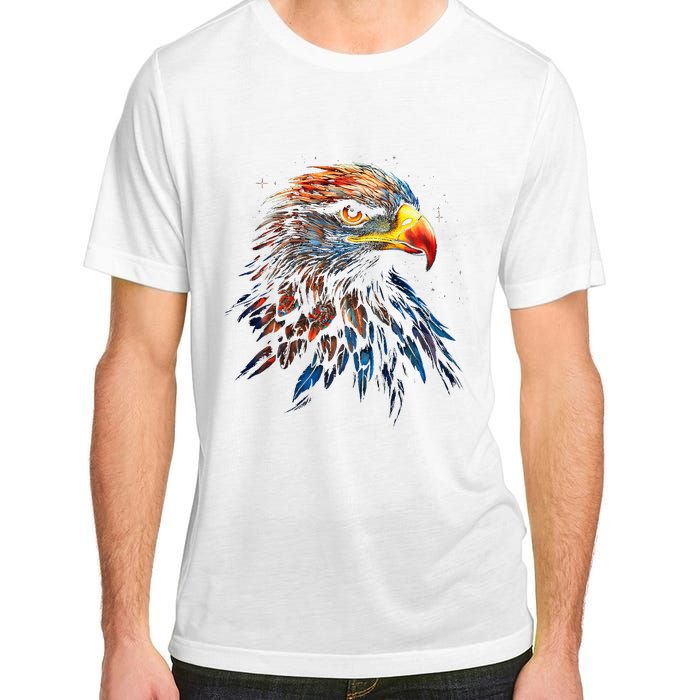 Eagle Art Fantasy Animal Colorful Graphic Bird Eagle Adult ChromaSoft Performance T-Shirt