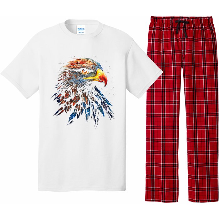 Eagle Art Fantasy Animal Colorful Graphic Bird Eagle Pajama Set