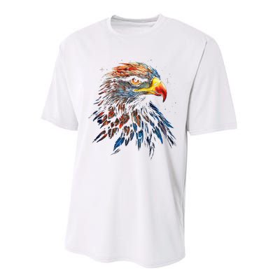 Eagle Art Fantasy Animal Colorful Graphic Bird Eagle Performance Sprint T-Shirt