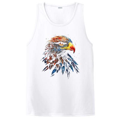 Eagle Art Fantasy Animal Colorful Graphic Bird Eagle PosiCharge Competitor Tank