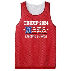 Electing A Felon Trump 2024 Mesh Reversible Basketball Jersey Tank