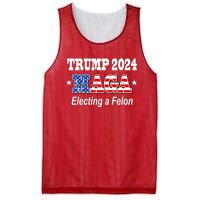 Electing A Felon Trump 2024 Mesh Reversible Basketball Jersey Tank