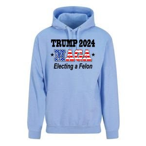 Electing A Felon Trump 2024 Unisex Surf Hoodie