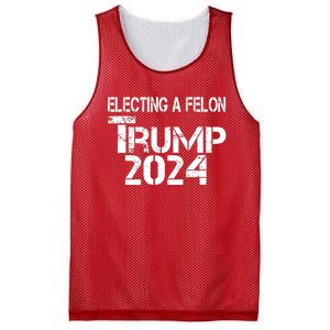 Electing A Felon Trump 2024 Mesh Reversible Basketball Jersey Tank