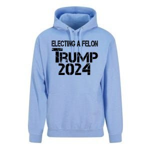 Electing A Felon Trump 2024 Unisex Surf Hoodie