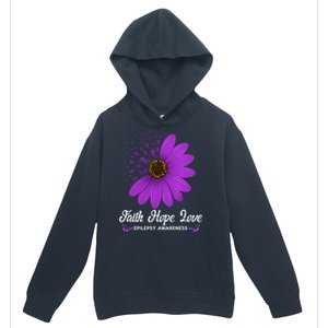 Epilepsy Awareness Faith Hope Love Purple Ribbon Pretty Tee Gift Urban Pullover Hoodie