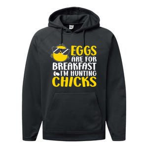 Eggs are for breakfast i´m hunting chicks, Easter Performance Fleece Hoodie