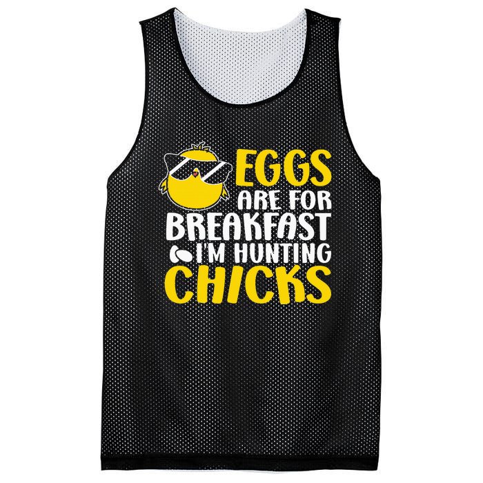 Eggs are for breakfast i´m hunting chicks, Easter Mesh Reversible Basketball Jersey Tank