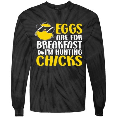 Eggs are for breakfast i´m hunting chicks, Easter Tie-Dye Long Sleeve Shirt