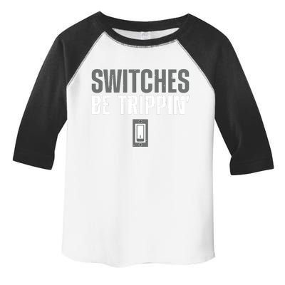 Electrician Art For Women Electrical Switch Electrician Toddler Fine Jersey T-Shirt