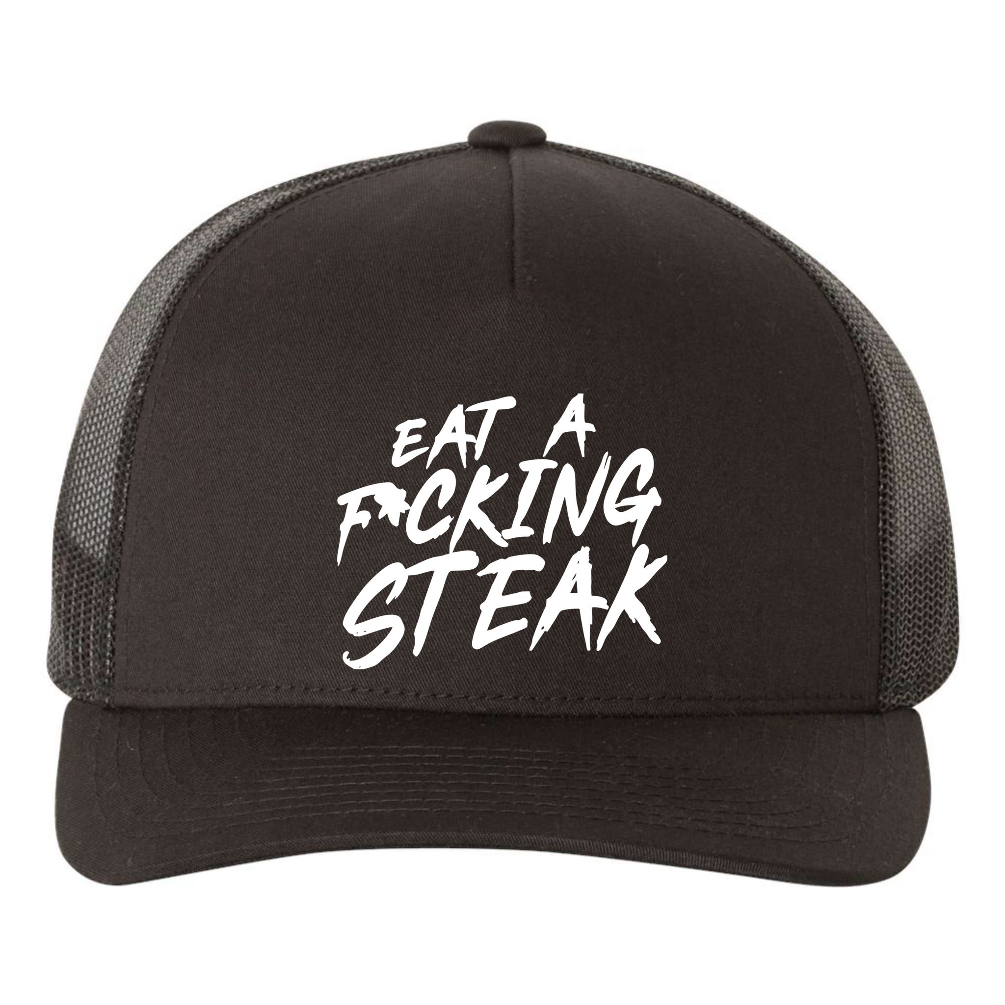 Eat A Fucking Steak Yupoong Adult 5-Panel Trucker Hat
