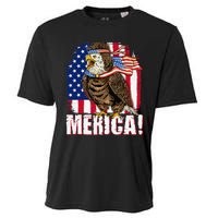 Eagle American Flag USA Flag Mullet Eagle 4th of July Merica Cooling Performance Crew T-Shirt