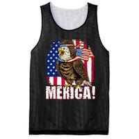 Eagle American Flag USA Flag Mullet Eagle 4th of July Merica Mesh Reversible Basketball Jersey Tank