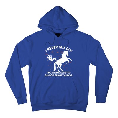 Equine Assisted Gravity Checks Funny Horse Gift Hoodie