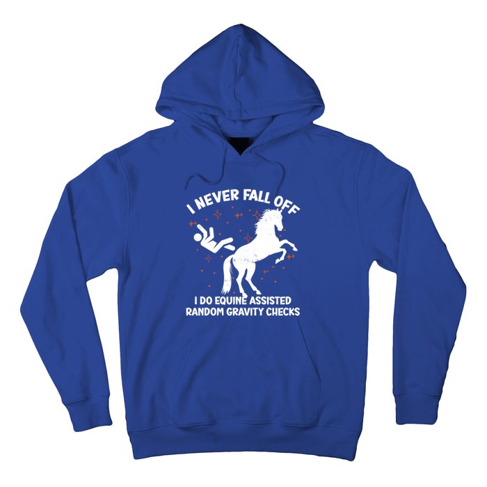 Equine Assisted Gravity Checks Funny Horse Gift Hoodie