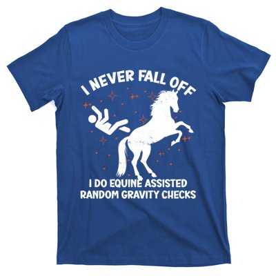 Equine Assisted Gravity Checks Funny Horse Gift T-Shirt