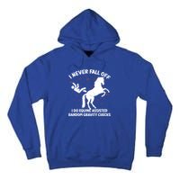 Equine Assisted Gravity Checks Funny Horse Gift Tall Hoodie