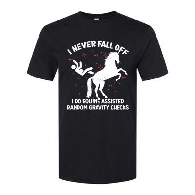 Equine Assisted Gravity Checks Funny Horse Gift Softstyle CVC T-Shirt