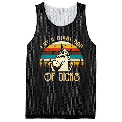 Eat A Giant Bag Of Dicks Unicorn Mesh Reversible Basketball Jersey Tank