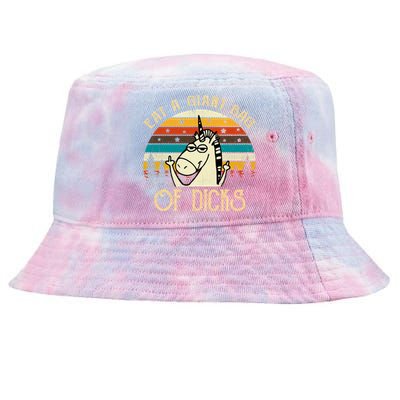 Eat A Giant Bag Of Dicks Unicorn Tie-Dyed Bucket Hat