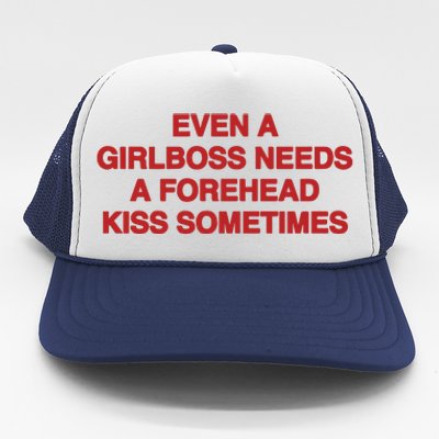 Even A Girlboss Needs A Kiss Sometimes Trucker Hat