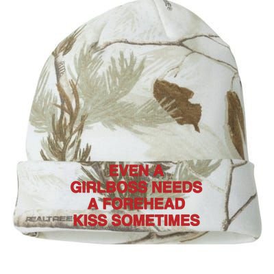 Even A Girlboss Needs A Kiss Sometimes Kati Licensed 12" Camo Beanie