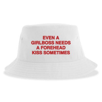 Even A Girlboss Needs A Kiss Sometimes Sustainable Bucket Hat