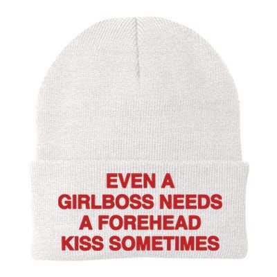 Even A Girlboss Needs A Kiss Sometimes Knit Cap Winter Beanie