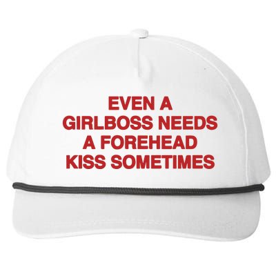 Even A Girlboss Needs A Kiss Sometimes Snapback Five-Panel Rope Hat