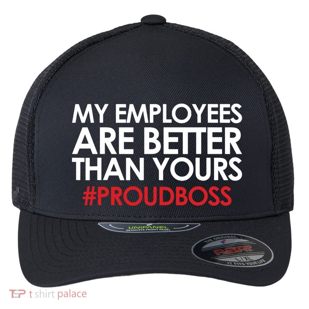 Employee Appreciation Gifts Funny Boss Gift Flexfit Unipanel Trucker Cap
