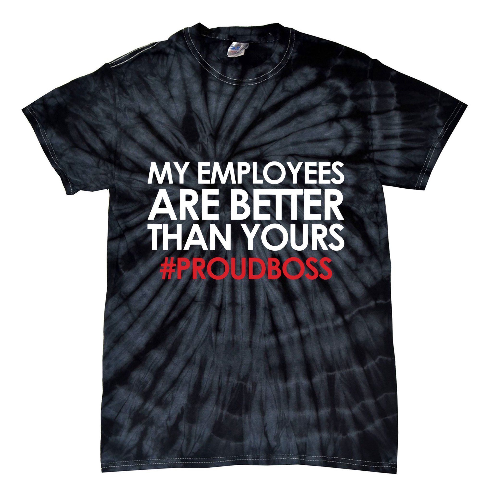 Employee Appreciation Gifts Funny Boss Gift Tie-Dye T-Shirt