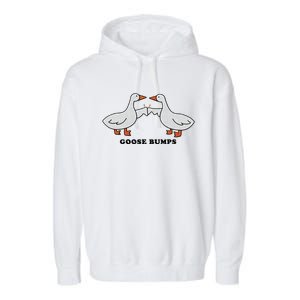 Embroidered Animal Goose Bumps Garment-Dyed Fleece Hoodie