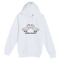 Embroidered Animal Goose Bumps Premium Pullover Hoodie