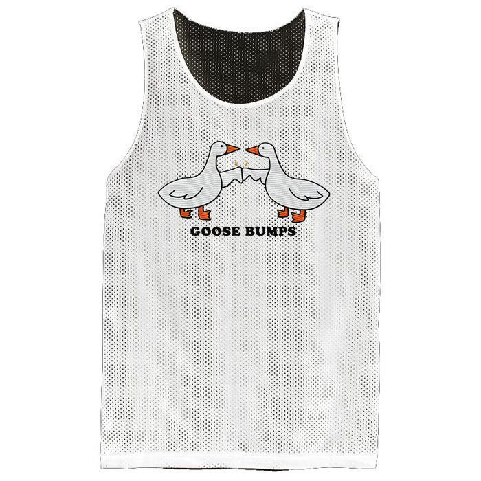 Embroidered Animal Goose Bumps Mesh Reversible Basketball Jersey Tank