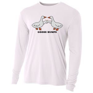 Embroidered Animal Goose Bumps Cooling Performance Long Sleeve Crew