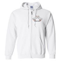 Embroidered Animal Goose Bumps Full Zip Hoodie