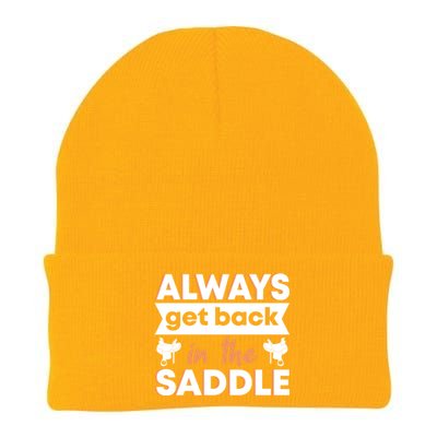 Equestrian Always Get Back In The Saddle Horse Riding Gift Knit Cap Winter Beanie